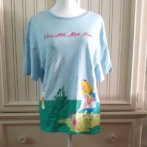 Disney Blue Graphic T Shirt Size S